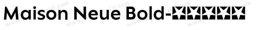 Maison Neue Bold字体转换